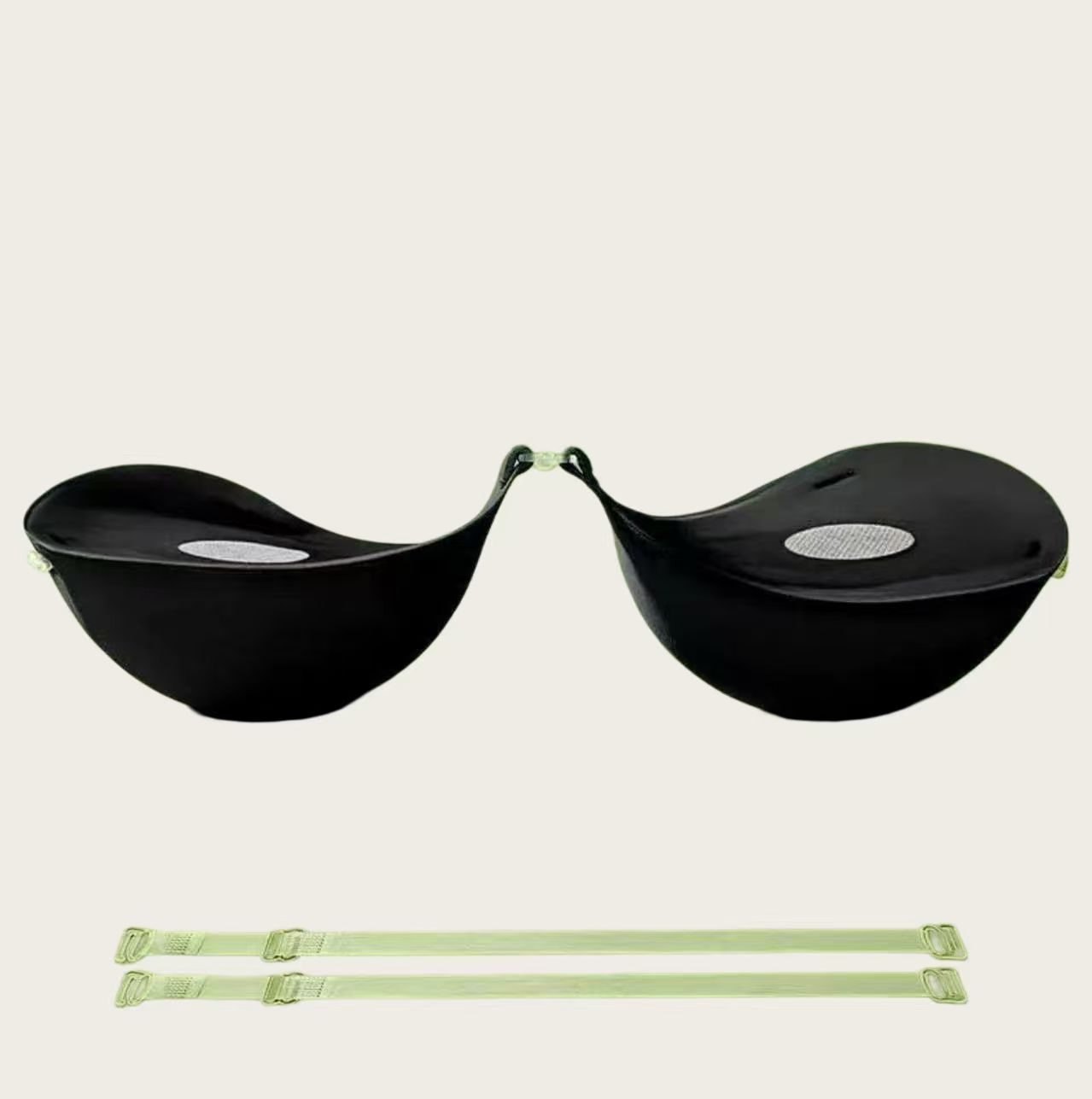 Black Dome Cup side view with hand-brushed bio-adhesive