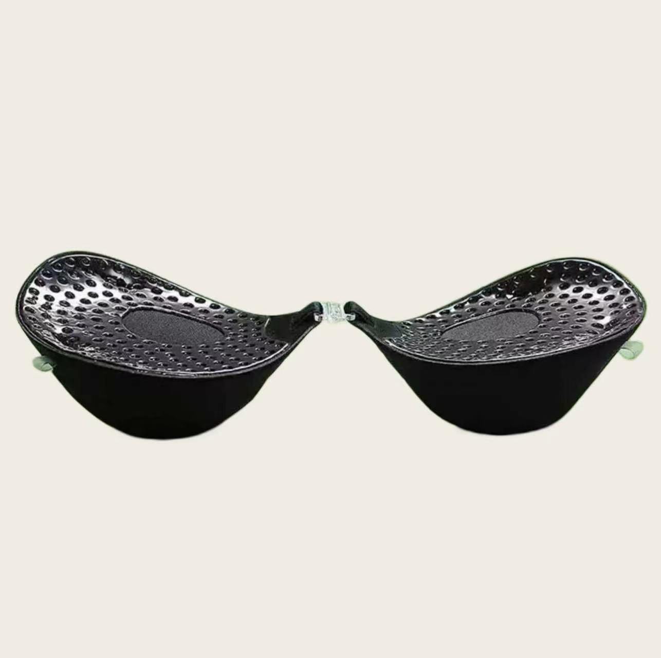 Black Dome Cup side view with injected bio-adhesive