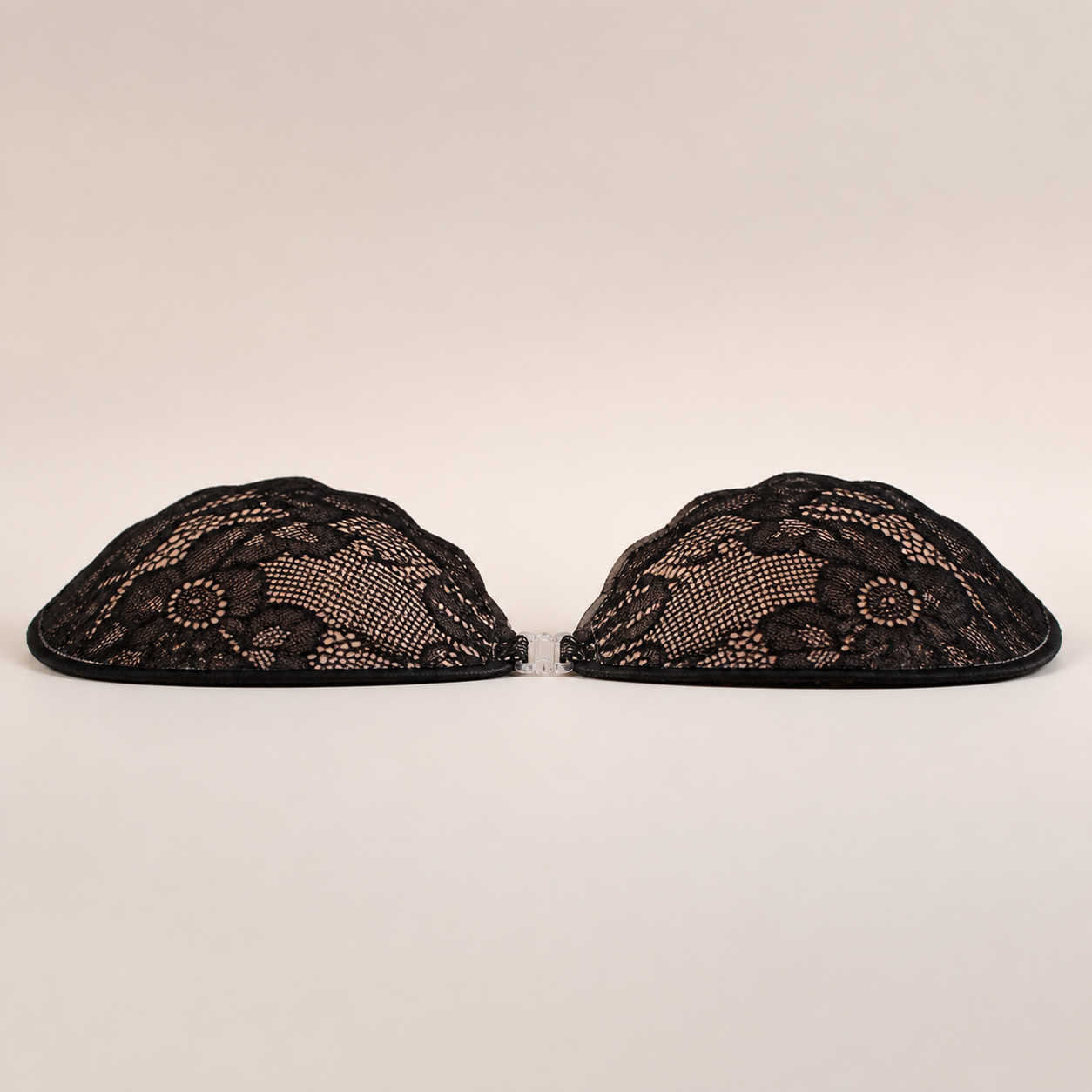 Black sheer Shell Lace Cup side profile