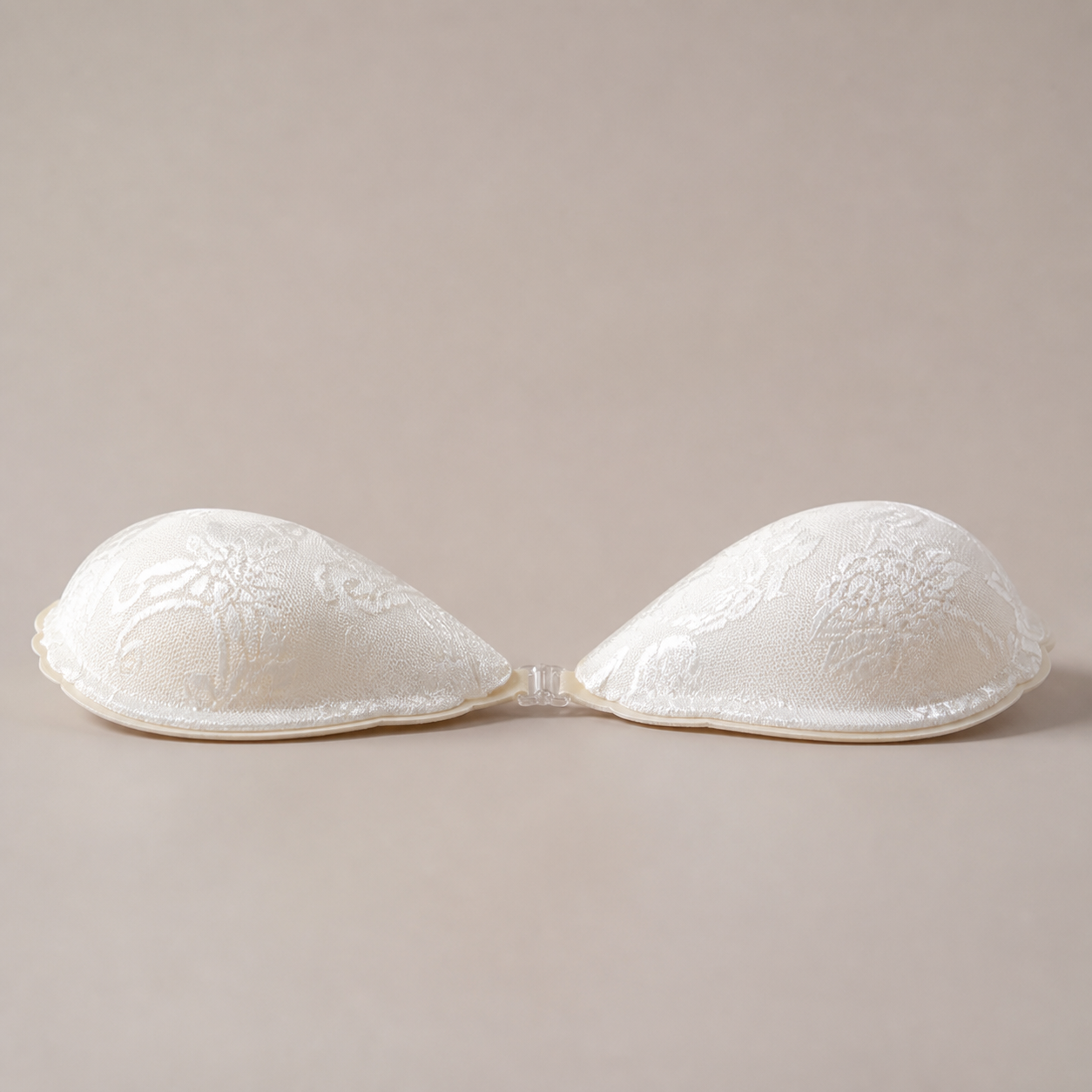 White Shell Lace Cup side profile